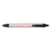 Patroon van poten, hondenpoten, rode poten zwarte inkt pen (Achterkant)