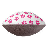 Patroon van poten, hondenpoten, roze poten american football (Gedraaid 90)