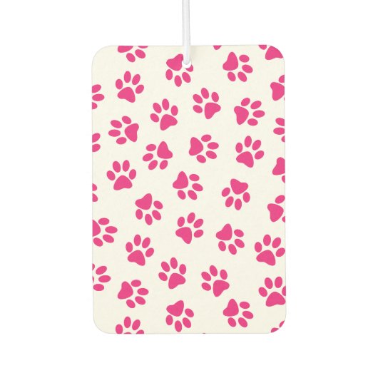 Patroon van poten, hondenpoten, roze poten luchtverfrisser (Voorkant)
