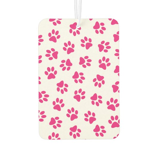 Patroon van poten, hondenpoten, roze poten luchtverfrisser (Achterkant)