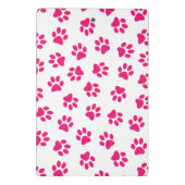 Patroon van poten, hondenpoten, roze poten mini klembord (Achterkant)