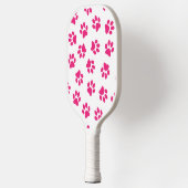 Patroon van poten, hondenpoten, roze poten pickleball paddle (Links)