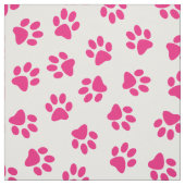 Patroon van poten, hondenpoten, roze poten stof (Swatch)