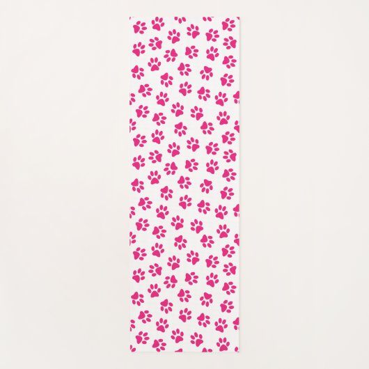 Patroon van poten, hondenpoten, roze poten yogamat (Voorkant)