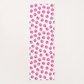 Patroon van poten, hondenpoten, roze poten yogamat (Achterkant)