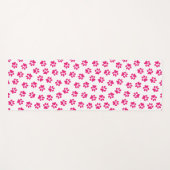 Patroon van poten, hondenpoten, roze poten yogamat (Voorkant (horizontaal))