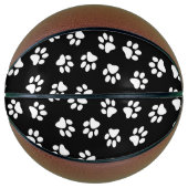 Patroon van poten, hondenpoten, witte poten basketbal (Voorkant)