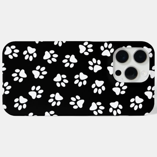 Patroon van poten, hondenpoten, witte poten Case-Mate iPhone case (Achterkant (horizontaal))