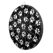 Patroon van poten, hondenpoten, witte poten dartbord (Voorkant Rechts)