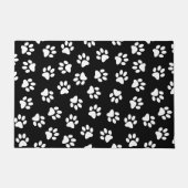 Patroon van poten, hondenpoten, witte poten deurmat (Voorkant)