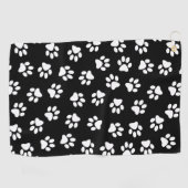 Patroon van poten, hondenpoten, witte poten golfhanddoek (Horizontaal)