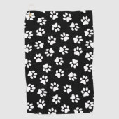 Patroon van poten, hondenpoten, witte poten golfhanddoek (Voorkant)