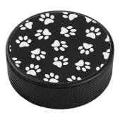 Patroon van poten, hondenpoten, witte poten hockey puck (3/4)