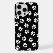 Patroon van poten, hondenpoten, witte poten iPhone hoesje (Achterkant)