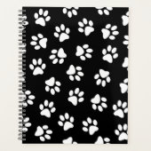 Patroon van poten, hondenpoten, witte poten planner (Voorkant)