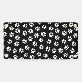 Patroon van poten, hondenpoten, witte poten spandoek (Horizontaal)