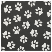 Patroon van poten, hondenpoten, witte poten stof (Swatch)