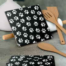 Patroon van poten, hondenpoten, witte poten