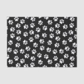 Patroon van poten, hondenpoten, witte poten tissuepapier (Voorkant)