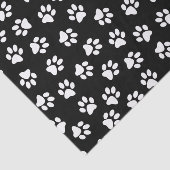 Patroon van poten, hondenpoten, witte poten tissuepapier (Detail)