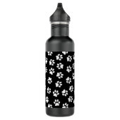 Patroon van poten, hondenpoten, witte poten waterfles (Rechts)