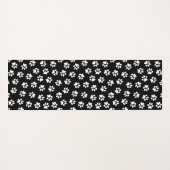 Patroon van poten, hondenpoten, witte poten yogamat (Achterkant (horizontaal))