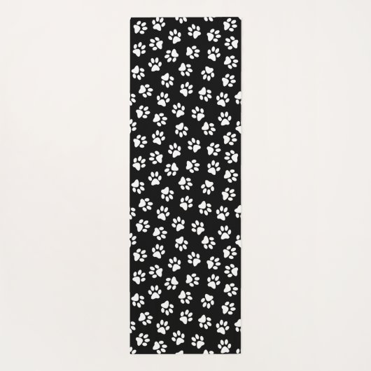 Patroon van poten, hondenpoten, witte poten yogamat (Achterkant)