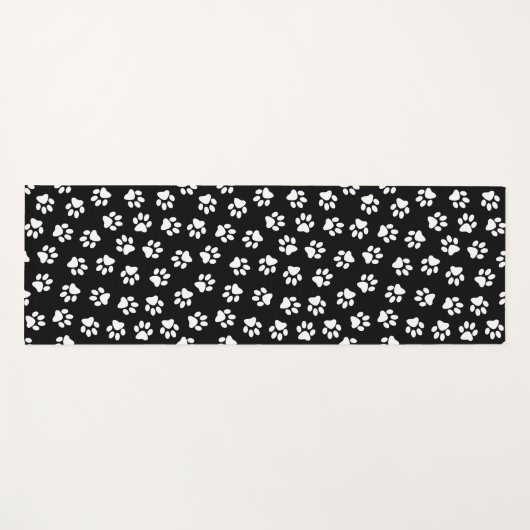 Patroon van poten, hondenpoten, witte poten yogamat (Voorkant (horizontaal))