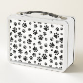 Patroon van poten, hondenpoten, zwart en wit (Achterkant)