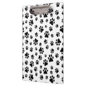 Patroon van poten, hondenpoten, zwart en wit klembord (Links)