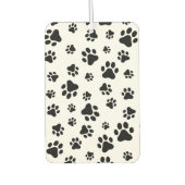 Patroon van poten, hondenpoten, zwart en wit luchtverfrisser (Voorkant)