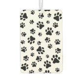 Patroon van poten, hondenpoten, zwart en wit luchtverfrisser (Achterkant)