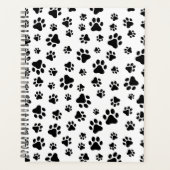 Patroon van poten, hondenpoten, zwart en wit planner (Voorkant)