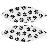 Patroon van poten, hondenpoten, zwarte poten american football (Panelen)