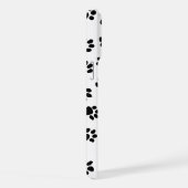 Patroon van poten, hondenpoten, zwarte poten iPhone hoesje (Rechterkant)