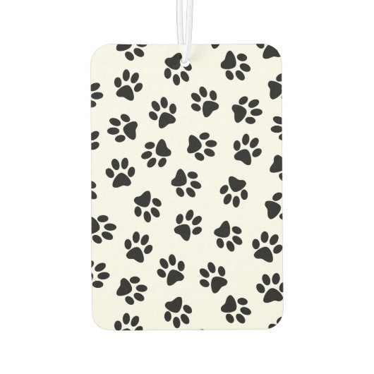 Patroon van poten, hondenpoten, zwarte poten luchtverfrisser (Achterkant)