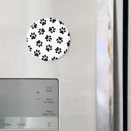 Patroon van poten, hondenpoten, zwarte poten magneet (Insitu (Koelkast))