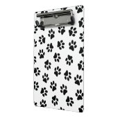 Patroon van poten, hondenpoten, zwarte poten mini klembord (Angled2)
