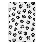 Patroon van poten, hondenpoten, zwarte poten mini klembord (Achterkant)