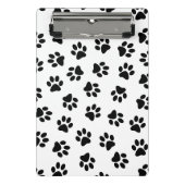 Patroon van poten, hondenpoten, zwarte poten mini klembord (Voorkant)