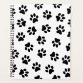 Patroon van poten, hondenpoten, zwarte poten planner (Voorkant)