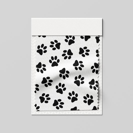 Patroon van poten, hondenpoten, zwarte poten stof