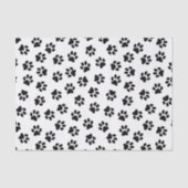 Patroon van poten, hondenpoten, zwarte poten tissuepapier (Voorkant)