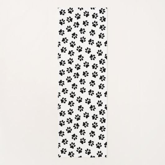 Patroon van poten, hondenpoten, zwarte poten yogamat (Voorkant)