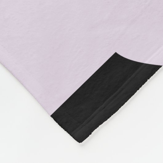 Patroon van poten, Lila poten, harten, Jouw naam Fleece Deken (Hoek)