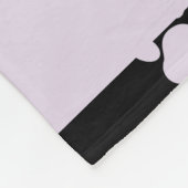 Patroon van poten, Lila poten, hondenpoten, Jouw n Fleece Deken (Hoek)