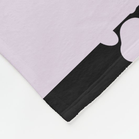 Patroon van poten, Lila poten, hondenpoten, Jouw n Fleece Deken (Hoek)