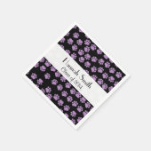 Patroon van poten, Lila poten, ovendraaien, Afstud Servet (Hoek)