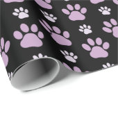 Patroon van poten, Lila poten, ovendraaien, verfdr Cadeaupapier (Rol Hoek)