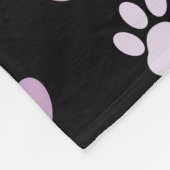 Patroon van poten, Lila poten, ovendraaien, verfdr Fleece Deken (Hoek)